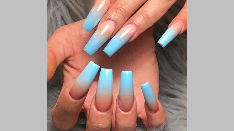 Ombre Baby Blue